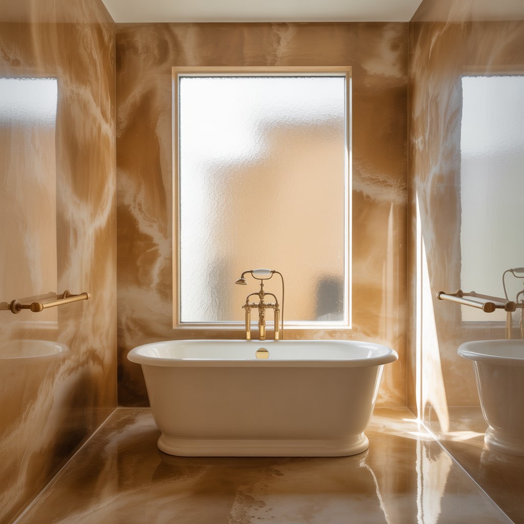 Stucco veneziano - salon w apartamencie