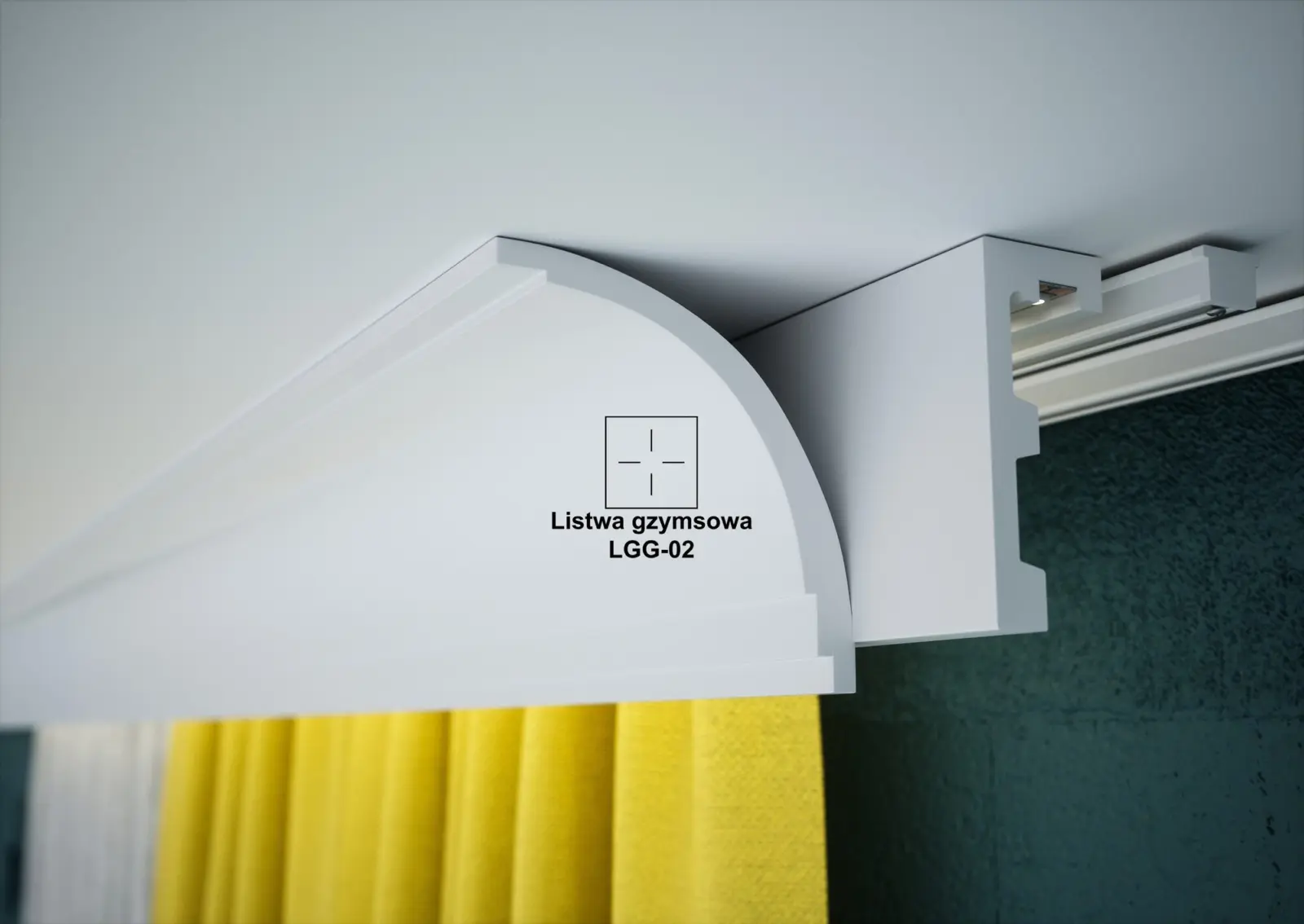 Listwa gzymsowa gładka Creativa LGG-02 - obrazek 4