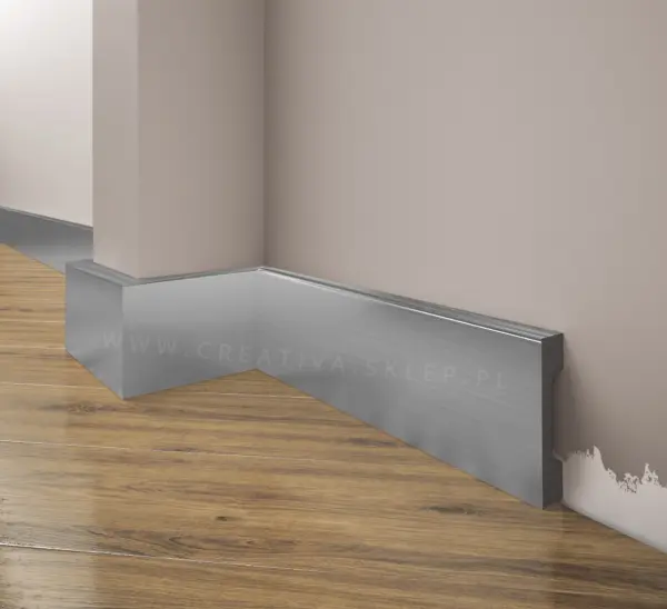 Listwa przypodłogowa, cokół Creativa LPC-23a kolor aluminium 244cm