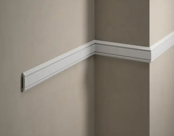 6.51.384 Listwa Dekoracyjna Naścienna – Biała, Klasyczny Profil