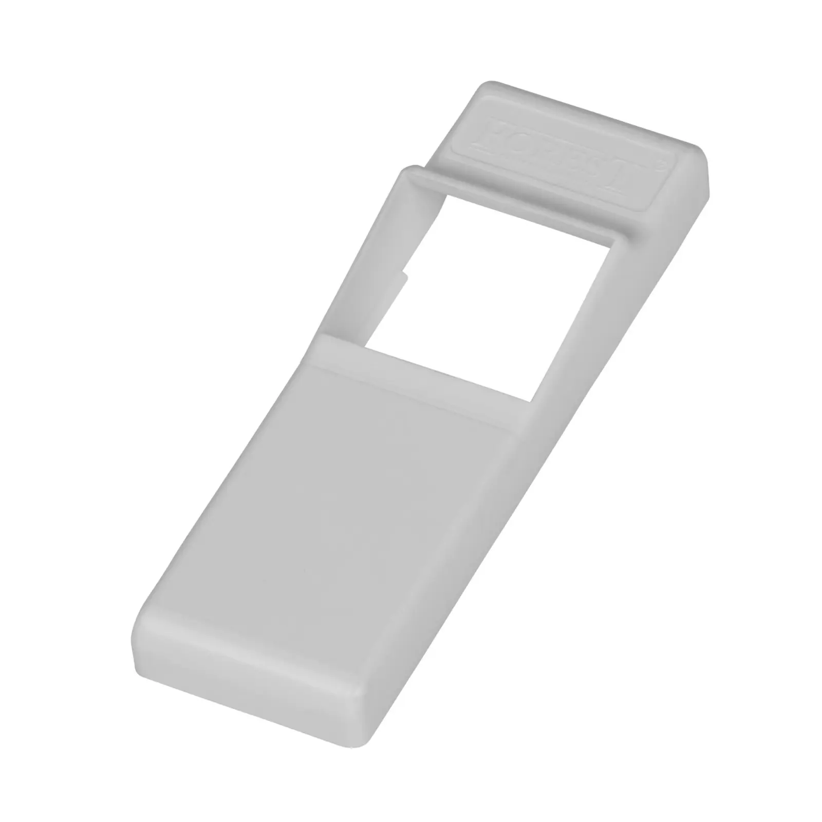 Uchwyt wspornik ścienny podwójny aluminiowy biały L=15 cm - obrazek 2