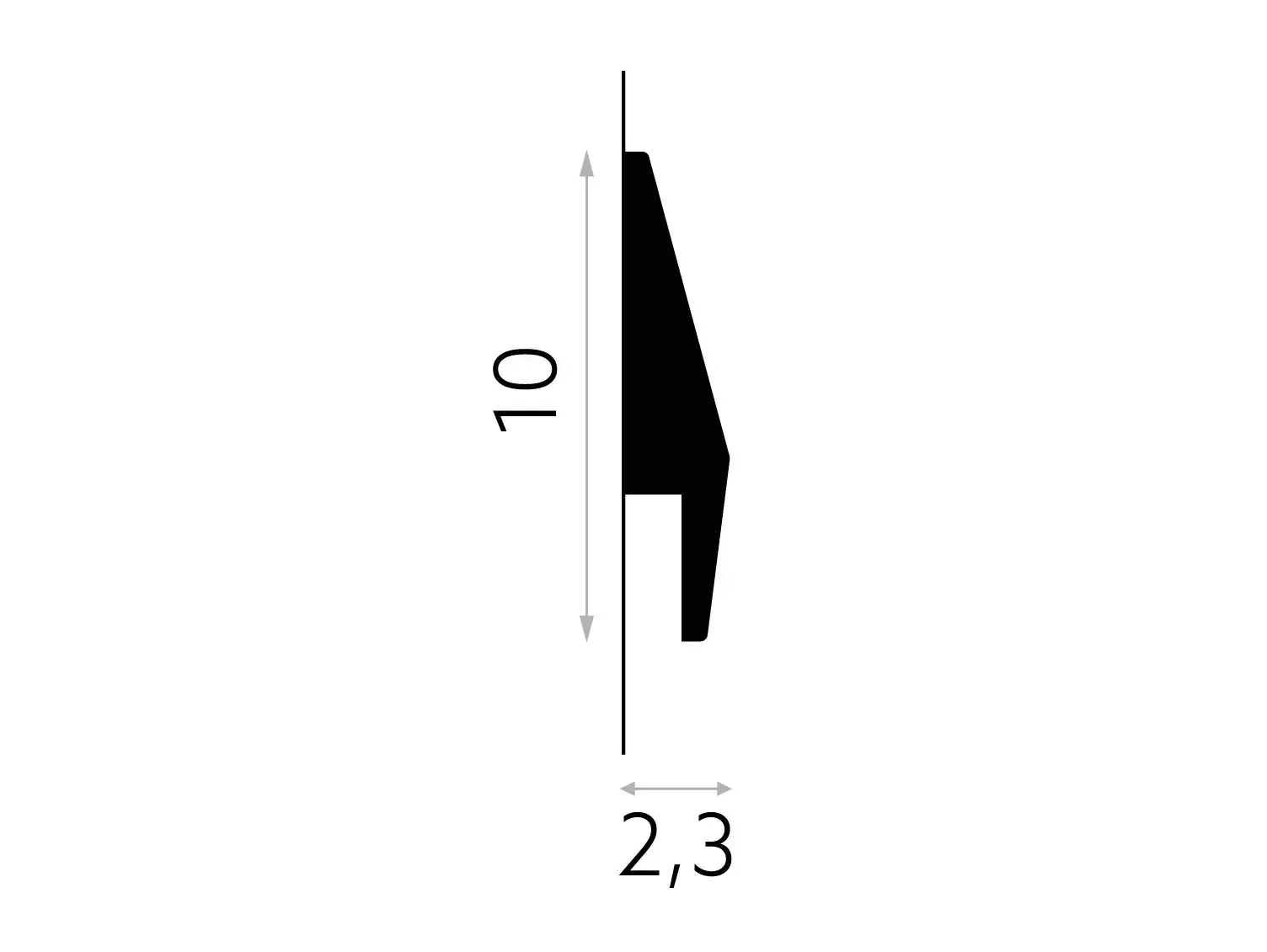 Listwa ścienna MD016
