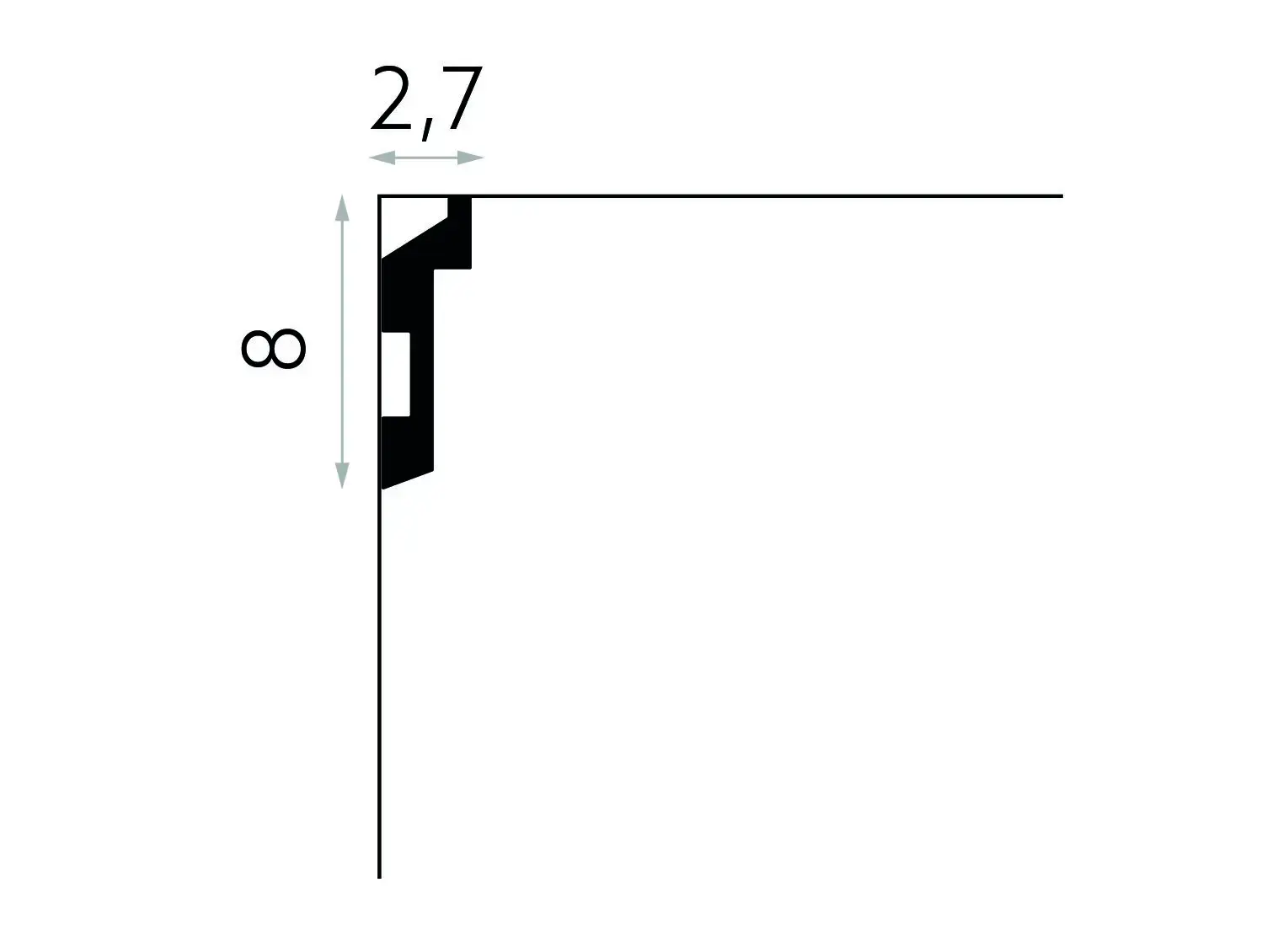 Listwa sufitowa gzyms MD024