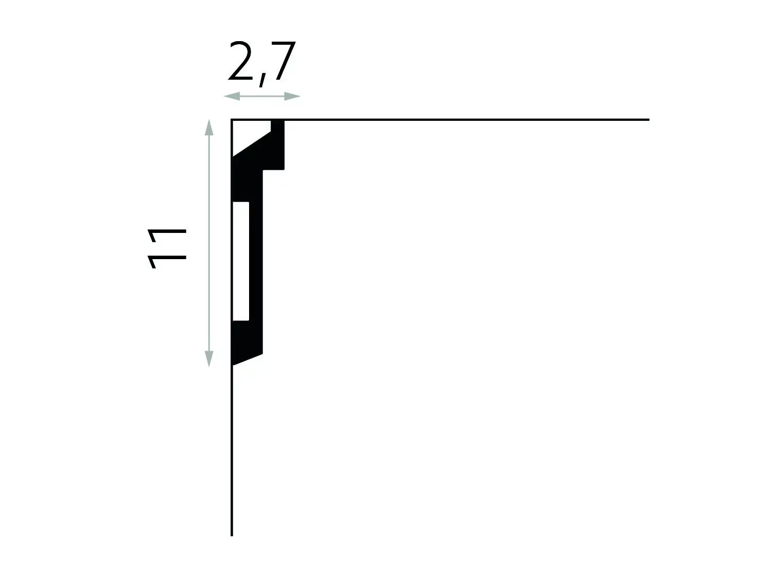 Listwa sufitowa gzyms MD025