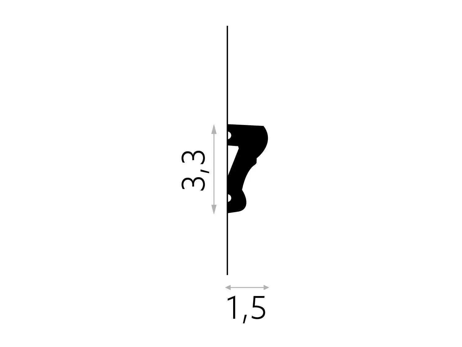 MD318 Listwa ścienna