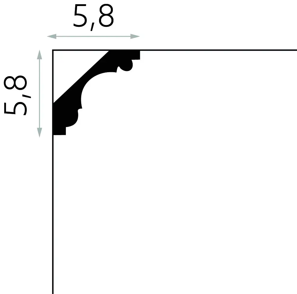 Listwa sufitowa gzyms MDA005