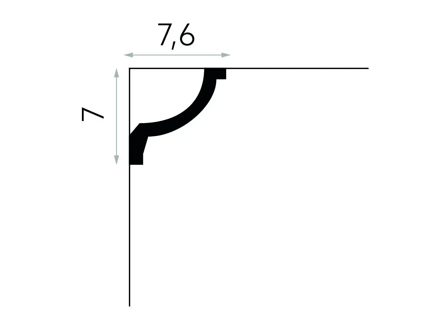 Listwa sufitowa gzyms MDA121
