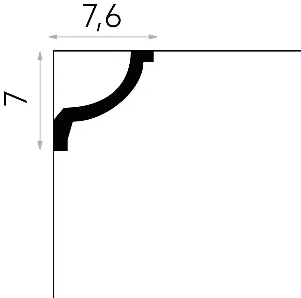 Listwa sufitowa gzyms MDA121