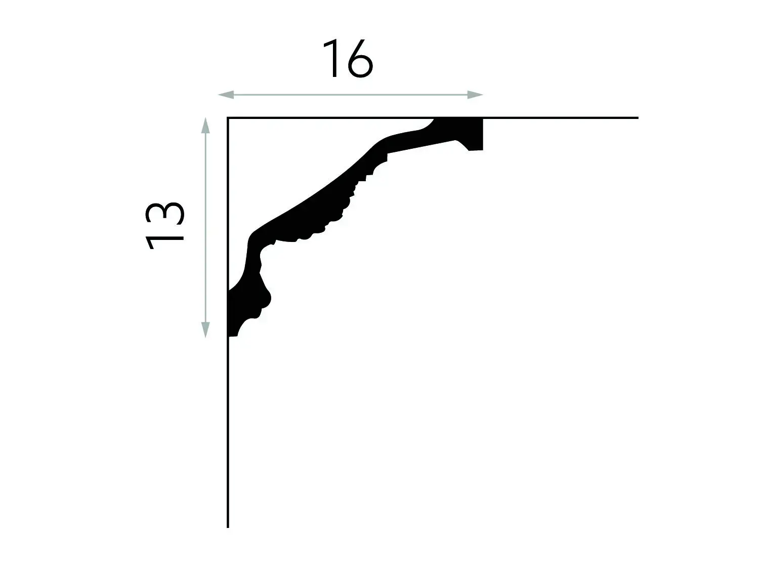 Listwa sufitowa gzyms MDA138