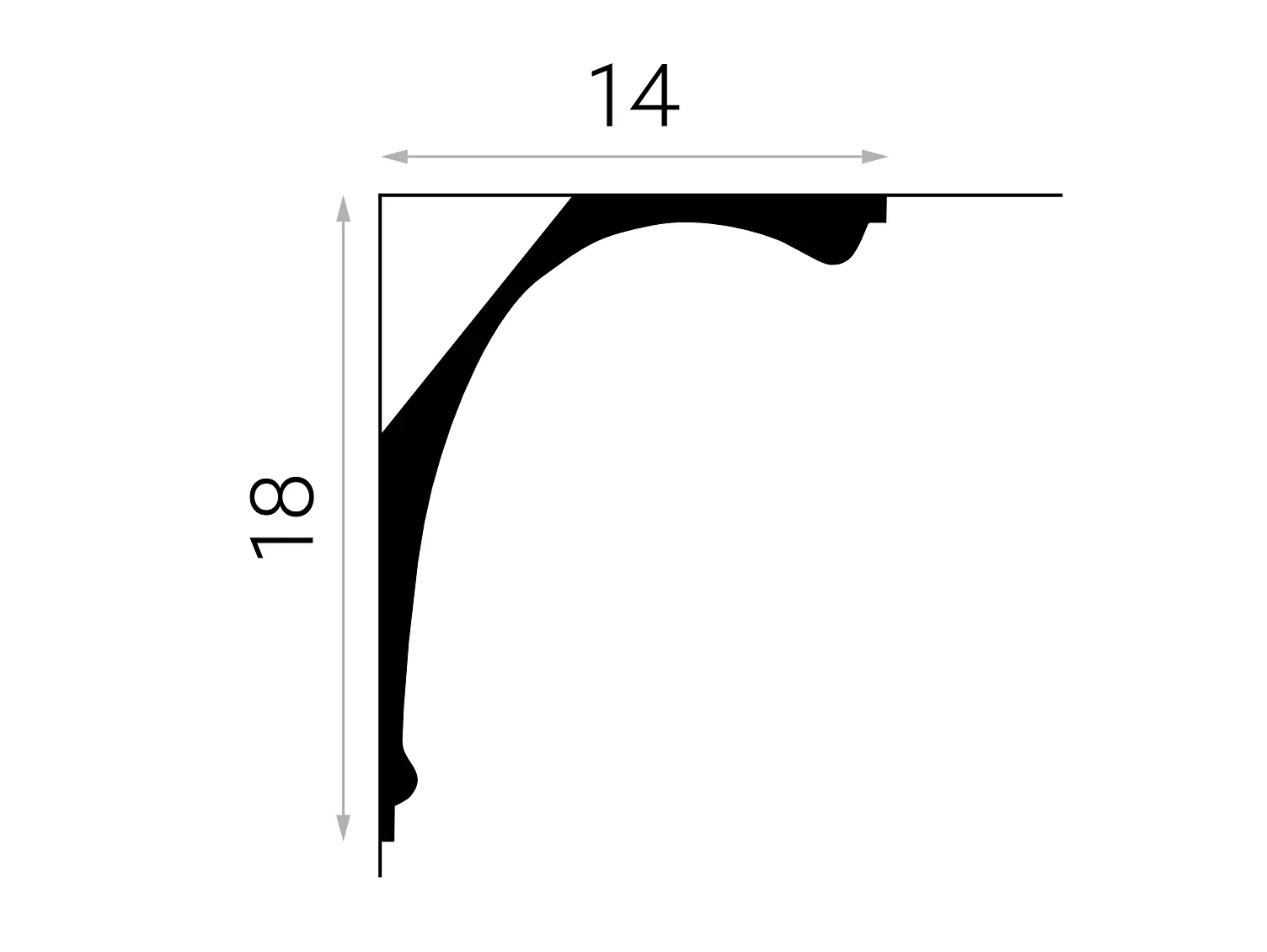 Listwa sufitowa gzyms MDB103
