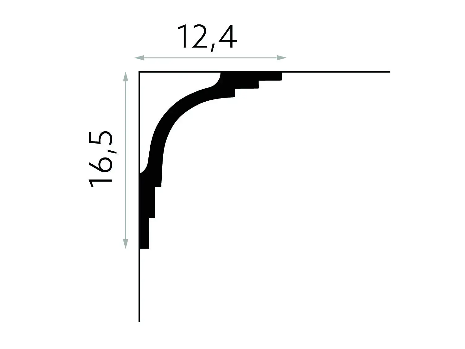Listwa sufitowa gzyms MDB104