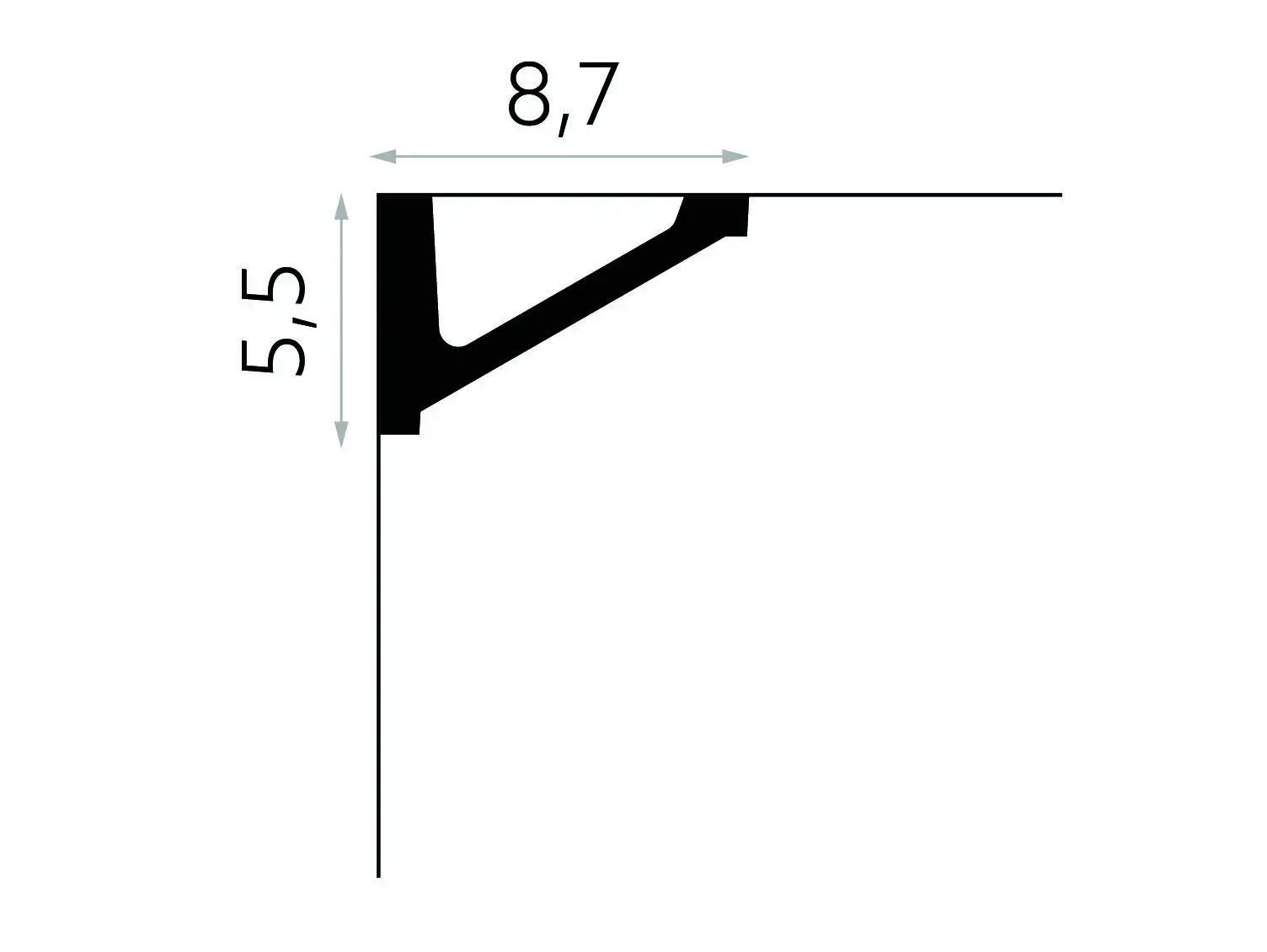 Listwa sufitowa gzyms MDB132
