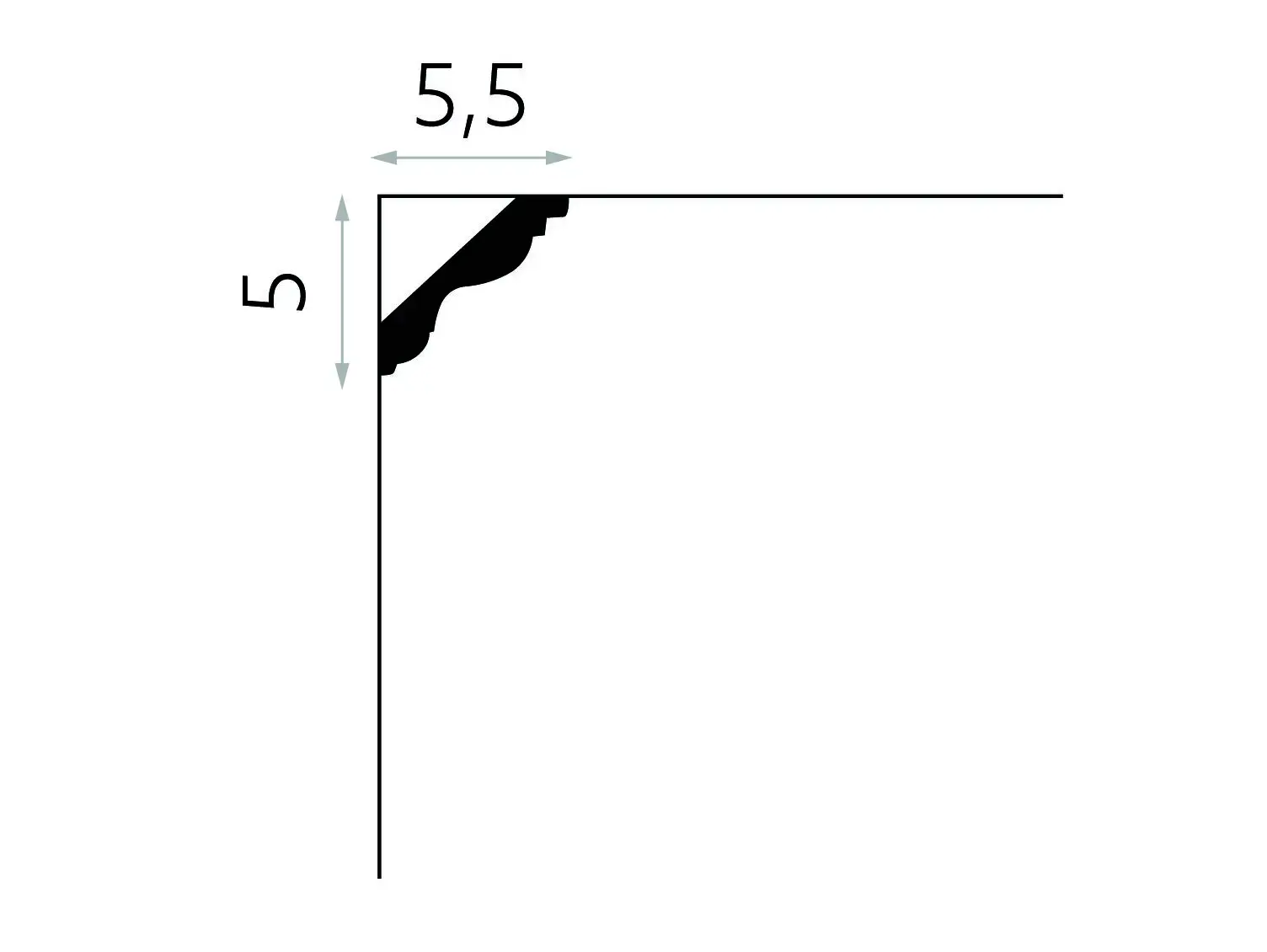 Listwa sufitowa gzyms MDB147