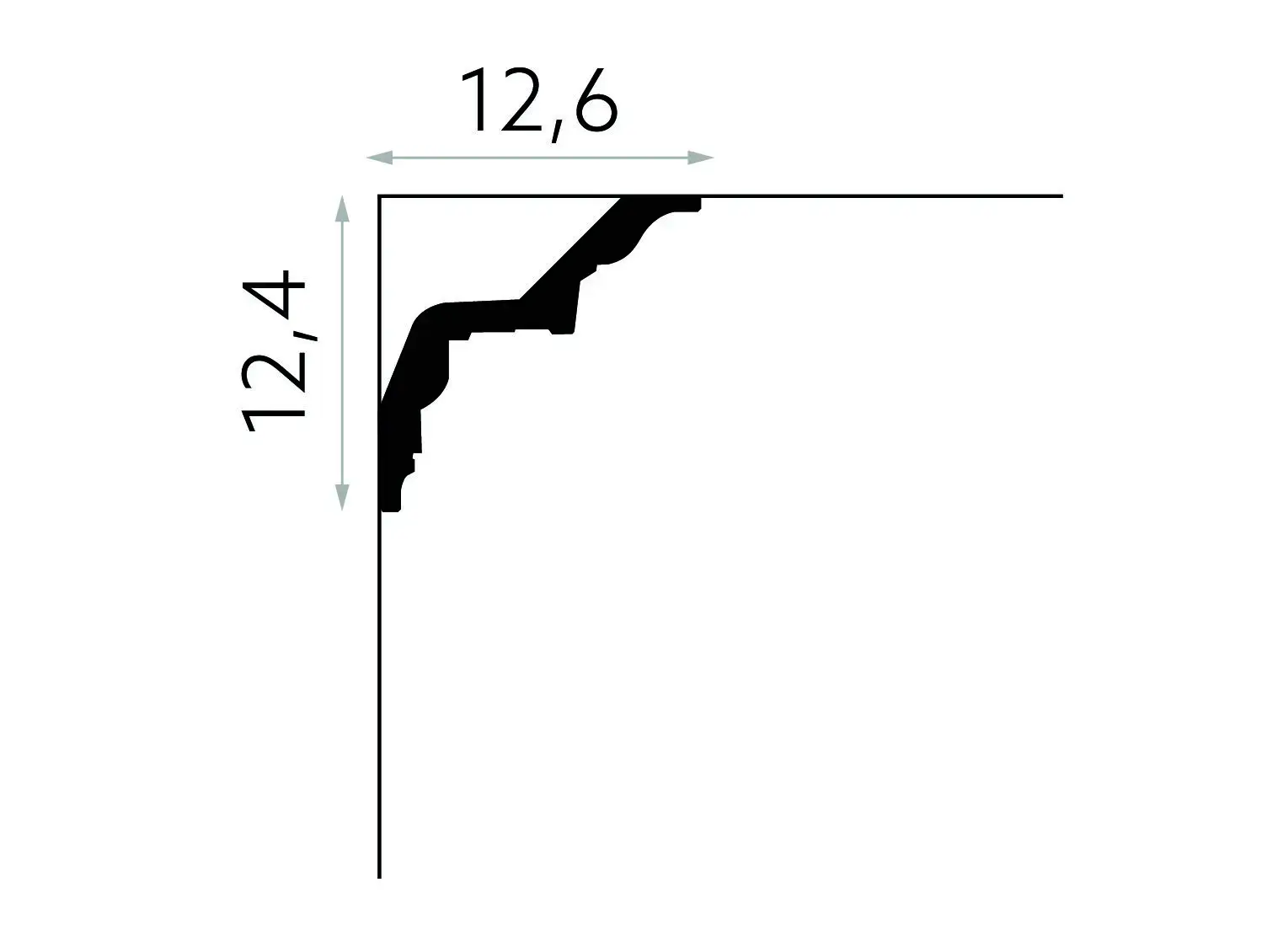 Listwa sufitowa gzyms MDB169