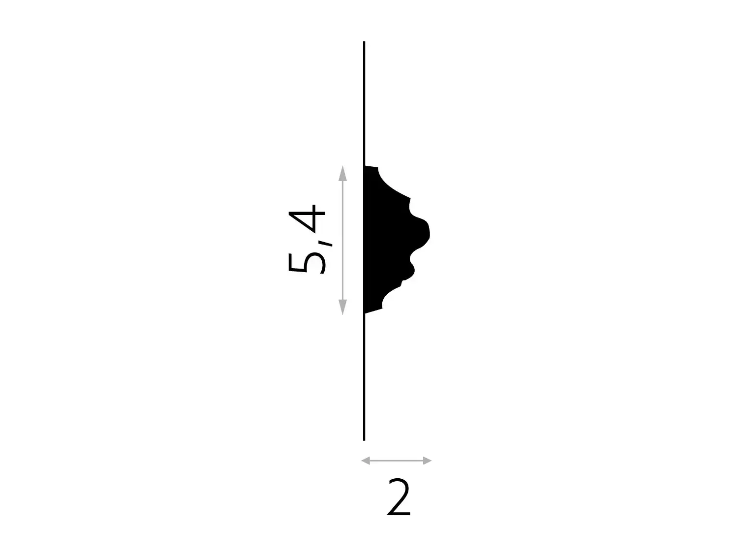 Listwa ścienna MDC258