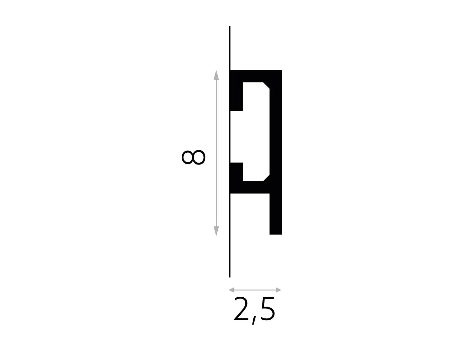 Listwa ścienna QL019