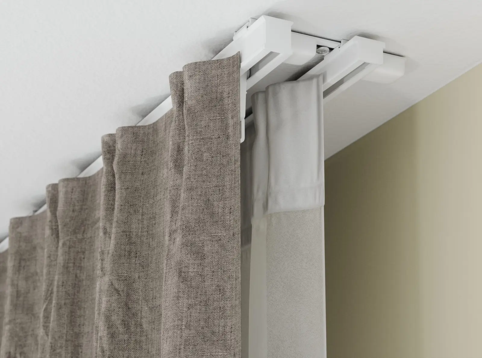 Szyna sufitowa aluminiowa XS-100 do ciężkich zasłon 100 cm - obrazek 5