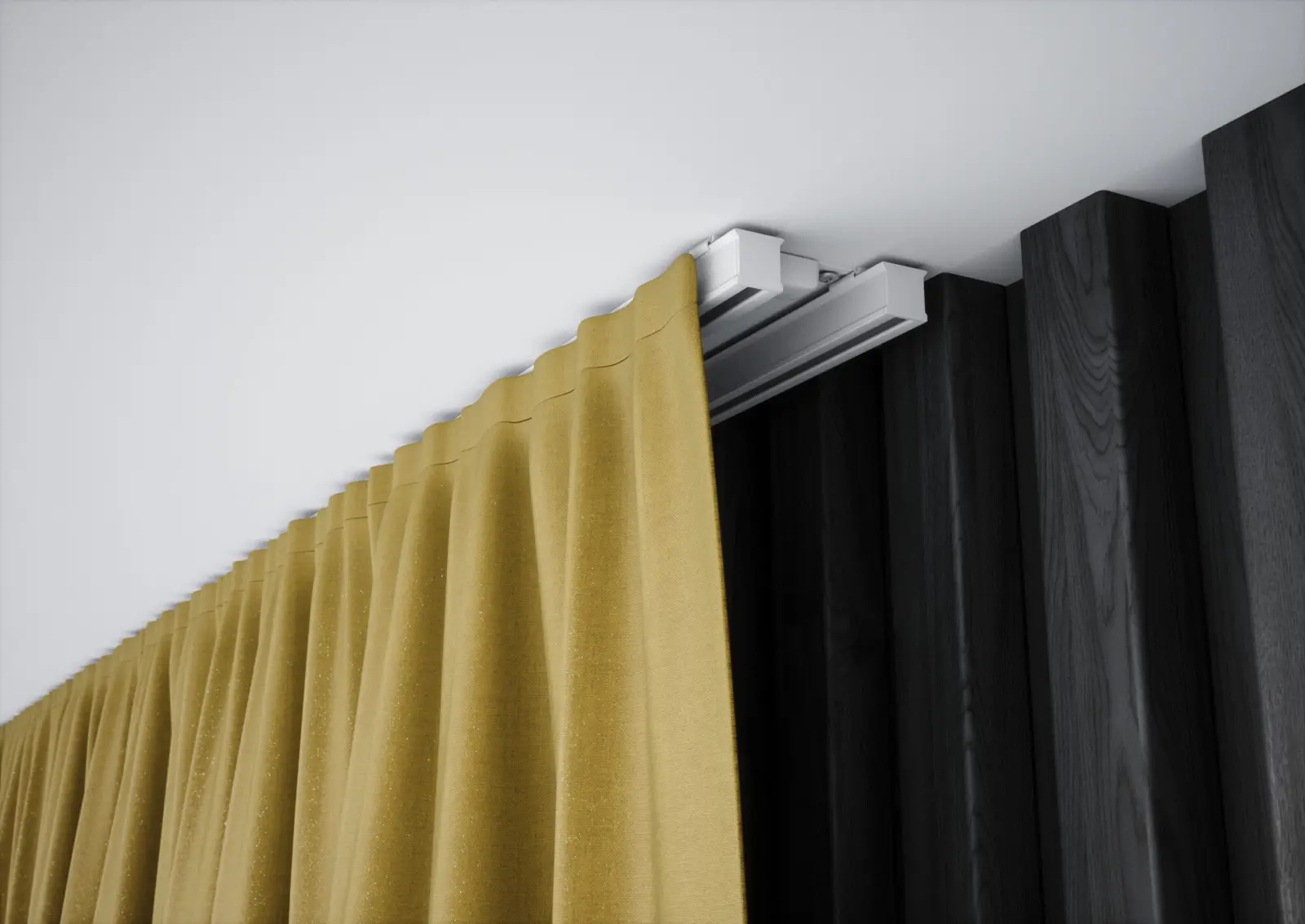 Szyna sufitowa aluminiowa XS-100 do ciężkich zasłon 100 cm - obrazek 4