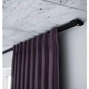 Czarna szyna aluminiowa pojedyncza kompletna ZS-300 | 300cm