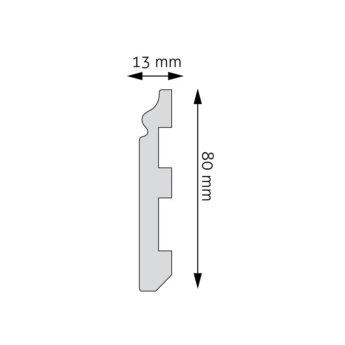 Listwa przypodłogowa elastyczna, cokół Creativa LPC-07F 200cm - obrazek 2