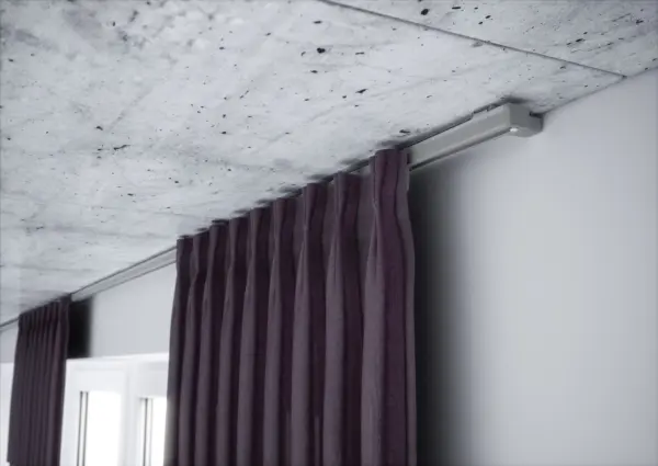 Szara szyna aluminiowa pojedyncza kompletna ZS-250 | 250cm