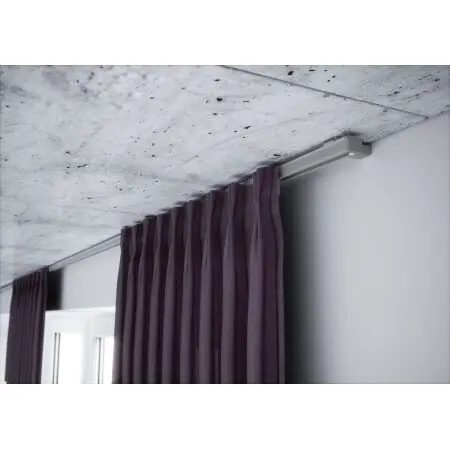 Szara szyna aluminiowa pojedyncza kompletna ZS-150 | 150cm