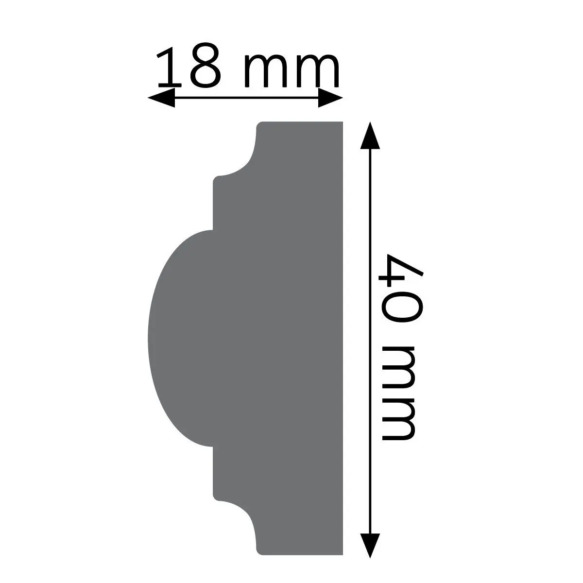 Listwa naścienna gładka Creativa LPC-02 - obrazek 2