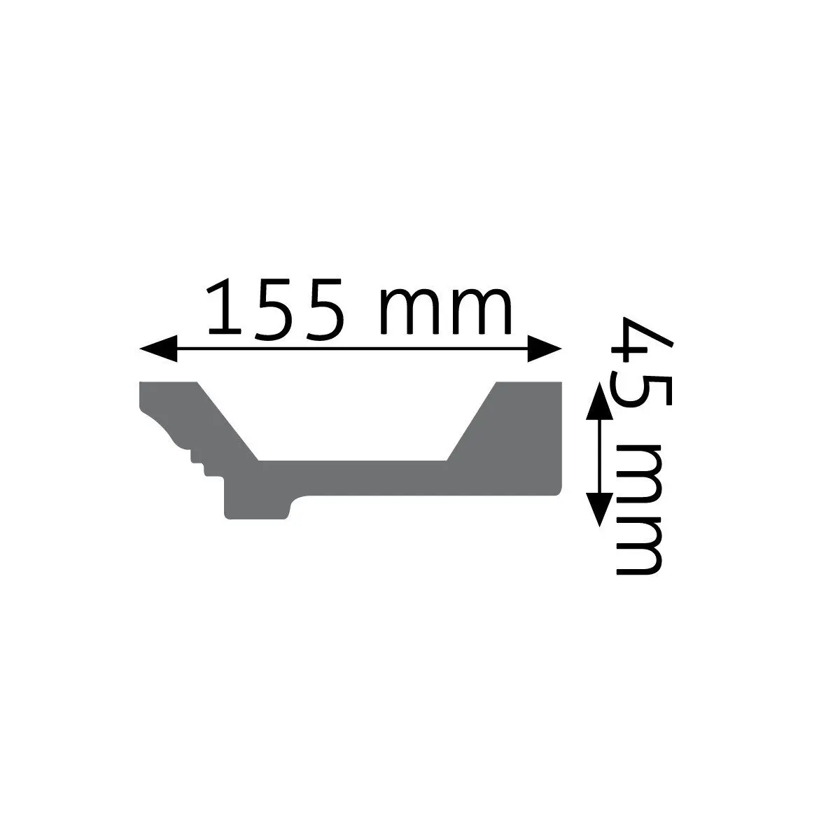 Listwa gzymsowa gładka Creativa LGG-26 - obrazek 2