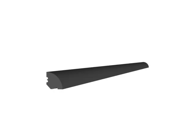Ćwierćwałek DuroFit PF015B czarny 1,5 cm