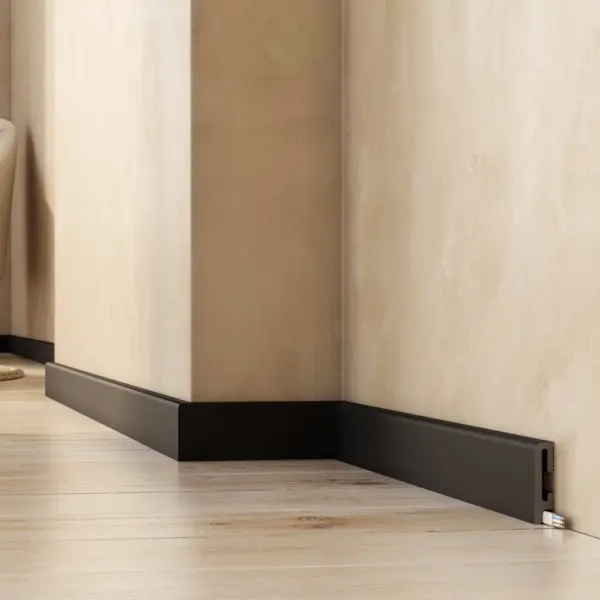 Listwa przypodłogowa DuroFit PF060B czarna 6 cm