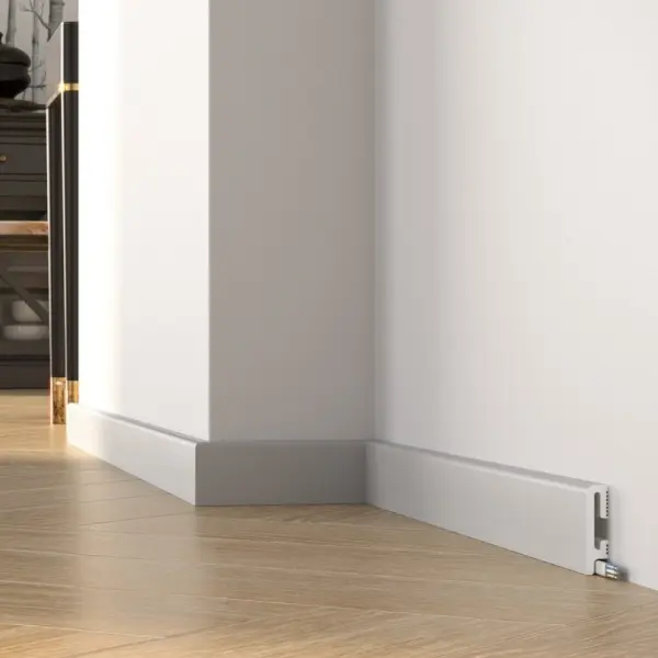 Listwa przypodłogowa DuroFit PF060G szara 6 cm