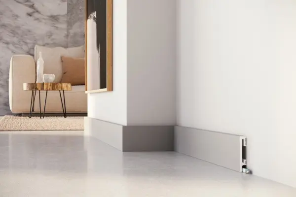 Listwa przypodłogowa DuroFit PF081G szara 8 cm